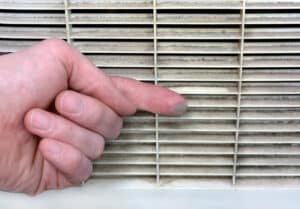 contamination of ventilation grill